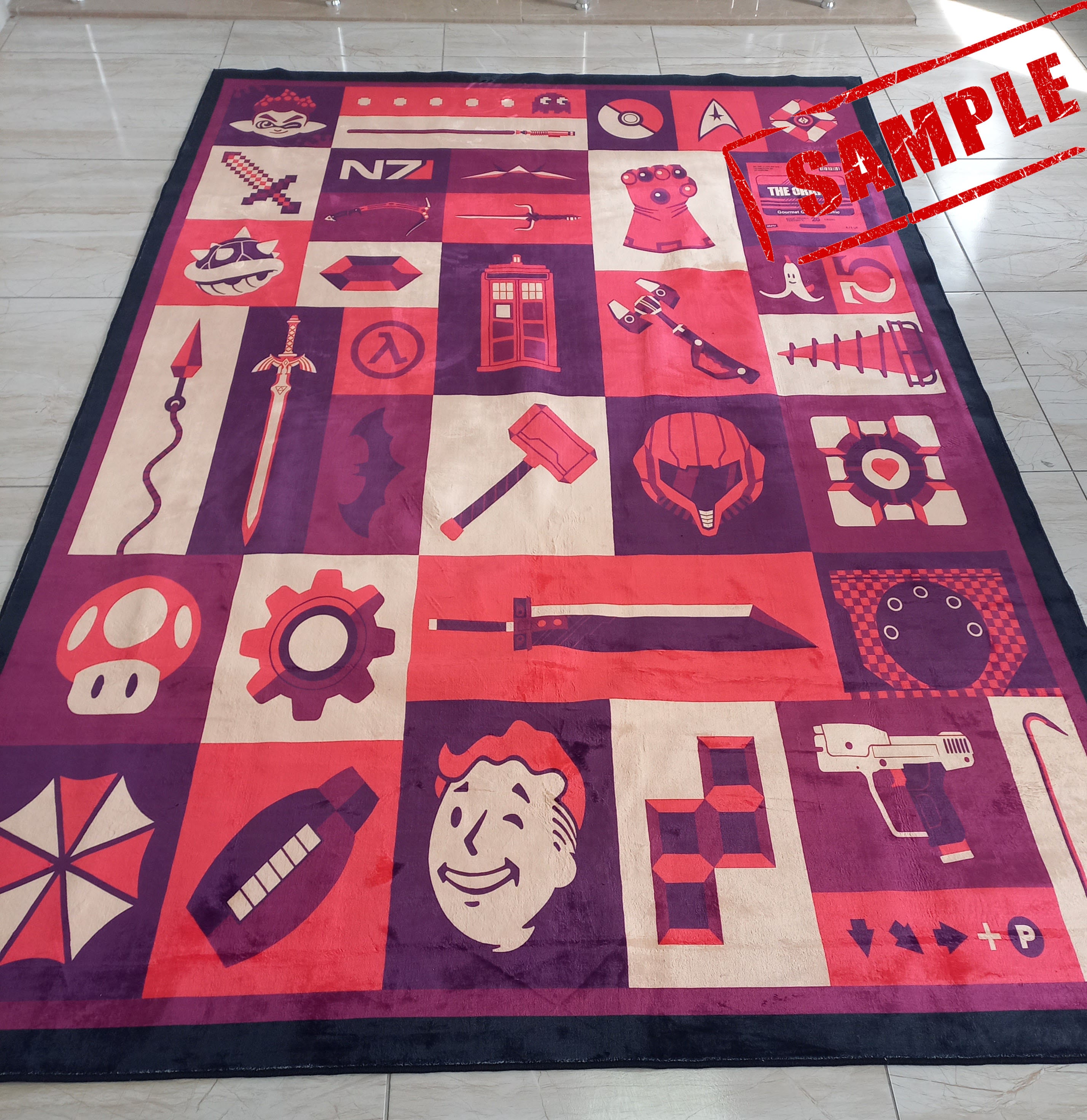 Computer Terminal Rug Retro Gamer Rug, Geeky Game Room Carpet, Computer Gift - Etsy
