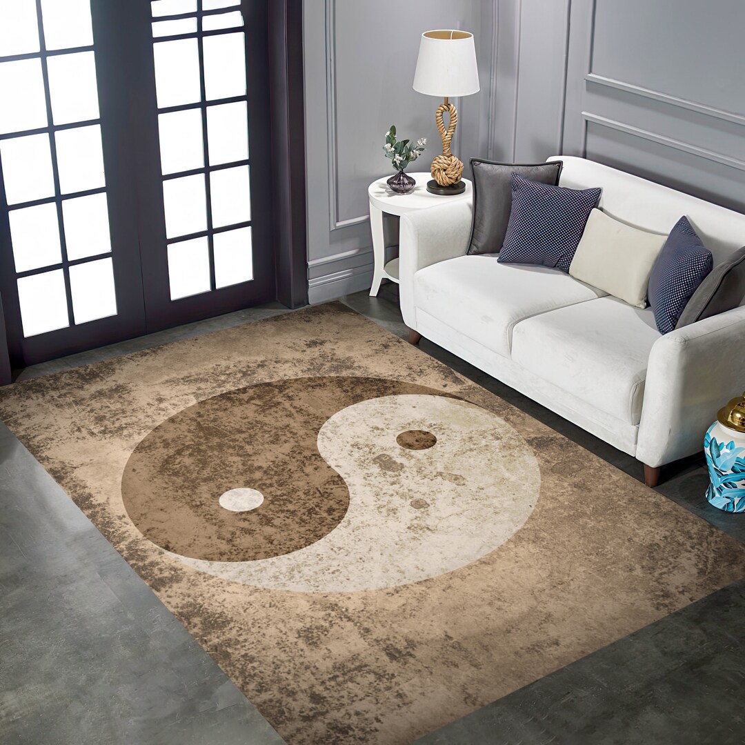 Ying Yang Rug, Yin Yang, Living Room Rug, Area Rug,decorative Rug ...