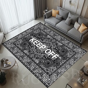 Keep Off Rug, Keep off, For Living Room, Fan Rug, Home Decor, Gift For Her, Gift For Him, Keep Off Carpet, Popular Rug, Themed Rug, Cool Rug