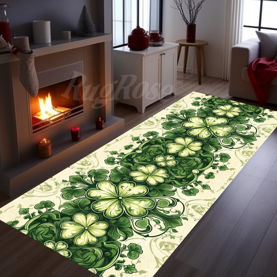St Patricks Day, Happy St Patricks Day, St Patrick's Day Runner Rug,st ...