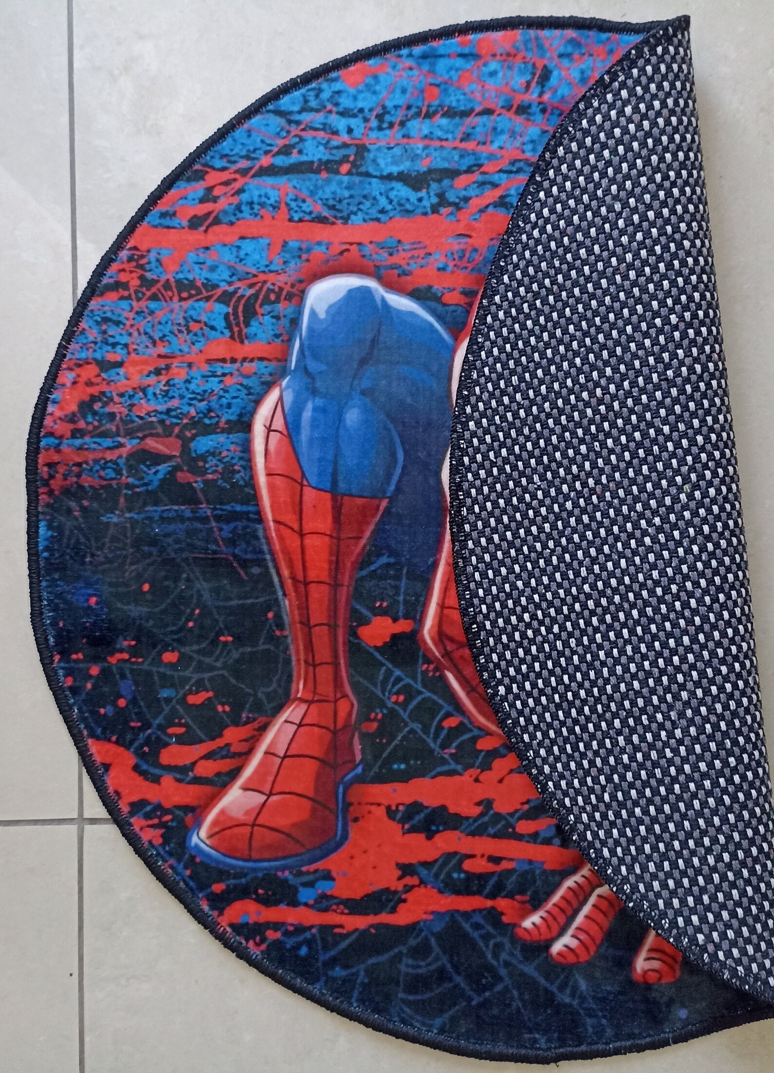 Spiderman Round Rug, Modern Kids Room Carpet - Etsy