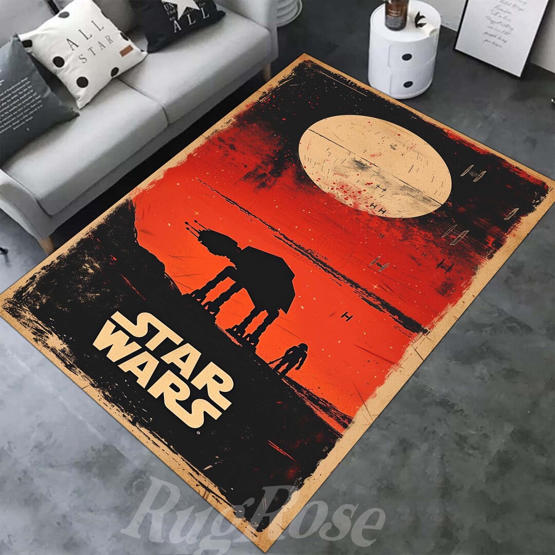 Star Wars Rugs,starwars,starwars Patterned Rug,star Wars Floor Rug,kids ...