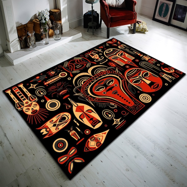 Abstract African Rug African Rugs - Etsy