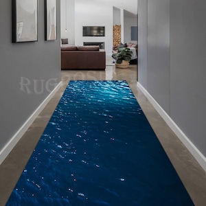 Sea,Sea Runner Rug,Clear Sea Rug,Sea Look Runner Rug,Beach Rug, Hallway Rug,Gift Summer Rug,Summer Runner Rug,Sea Decor Rug,Blue Sea Rug