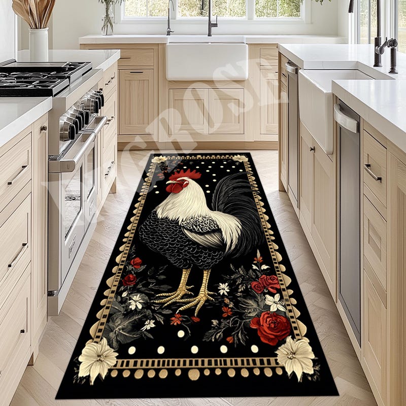Rooster Rug Rooster Rugs - Etsy
