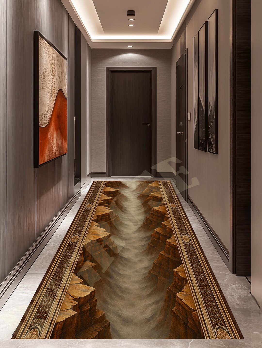 Heavy Rug Ripped Huge Crack Rug,3d Crack Rug,huge Crack Long Rug,3d Look Crack Rug,big ...