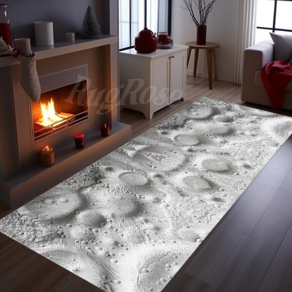 Teppich Monde Oberfläche, Monde Oberfläche, Teppich, Monde Oberfläche, Krater, Mond Teppich, Mond Teppich Läufer, Teppich, Mond Teppich, Space Rug,Wohnzimmer Teppich,Design Teppich