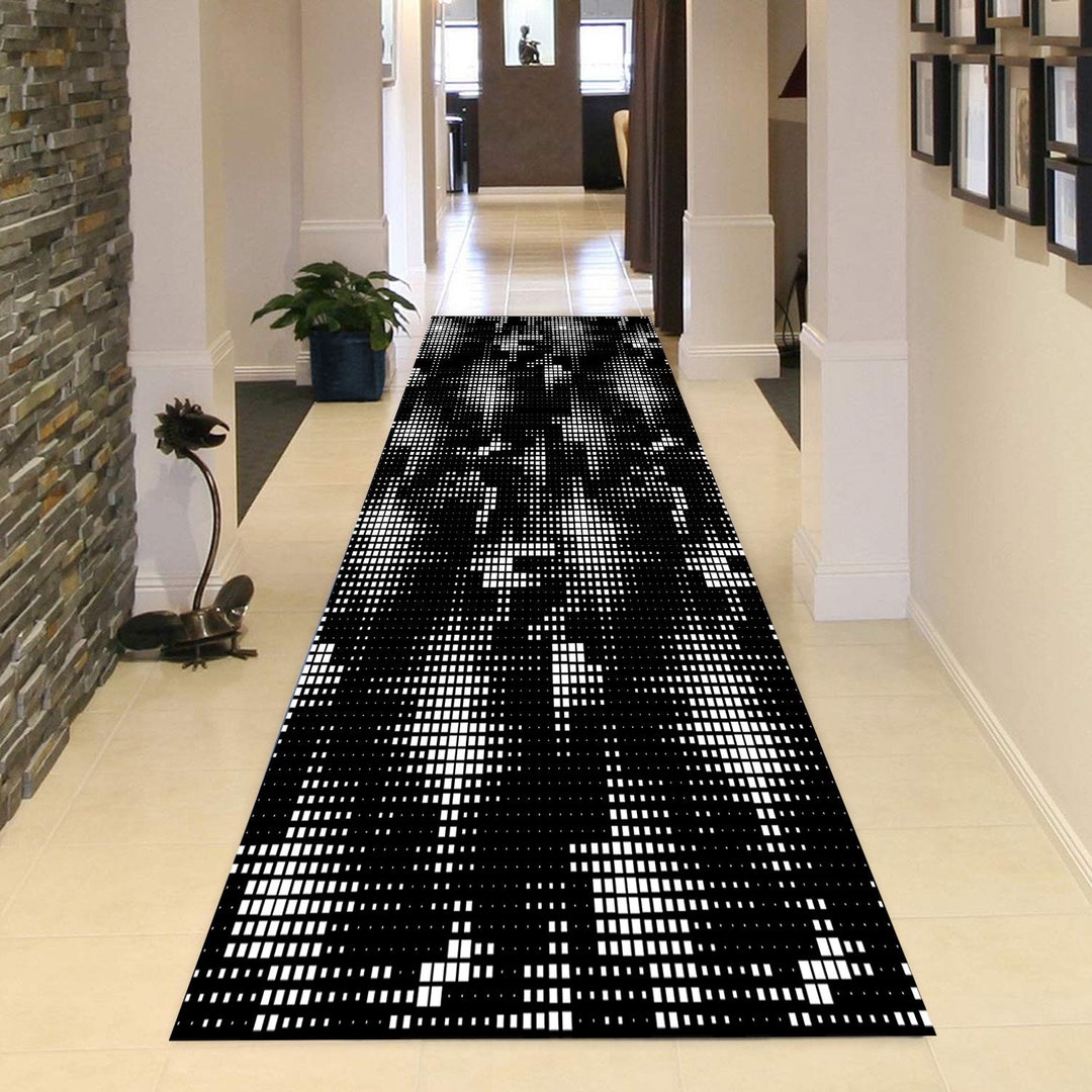 Optical Illusion Rug, Runner Rug, Hallway Rug, Vortex Rug, Long Rug,3d