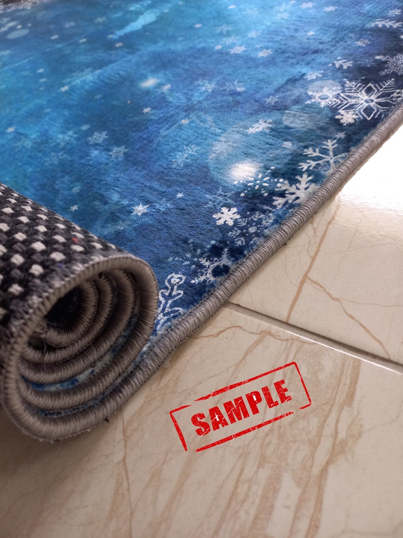 Christmas Runner Rug,red Christmas Rug,christmas Deer Rug,christmas