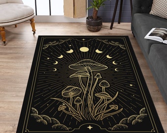 Mushroom Rug, Mushroom, For Living Room Rug, 3D Rug,Home Decor Rug, Housewarming Gift,Decorative Rug,Design Rug,Mushroom Pattern Rug,Art Rug