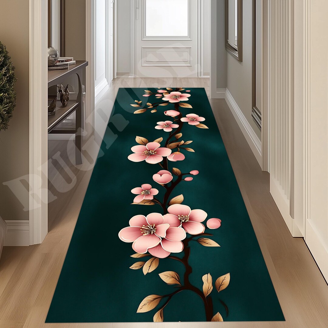 Cherry Blossom Rug,pink Cherry Blossom,cherry Blossom Long Rug,spring ...