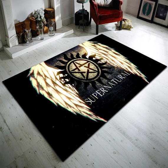 Pentagram Rug, Pentagram, Personalized Rug, Satan Carpet, Satanic home decor