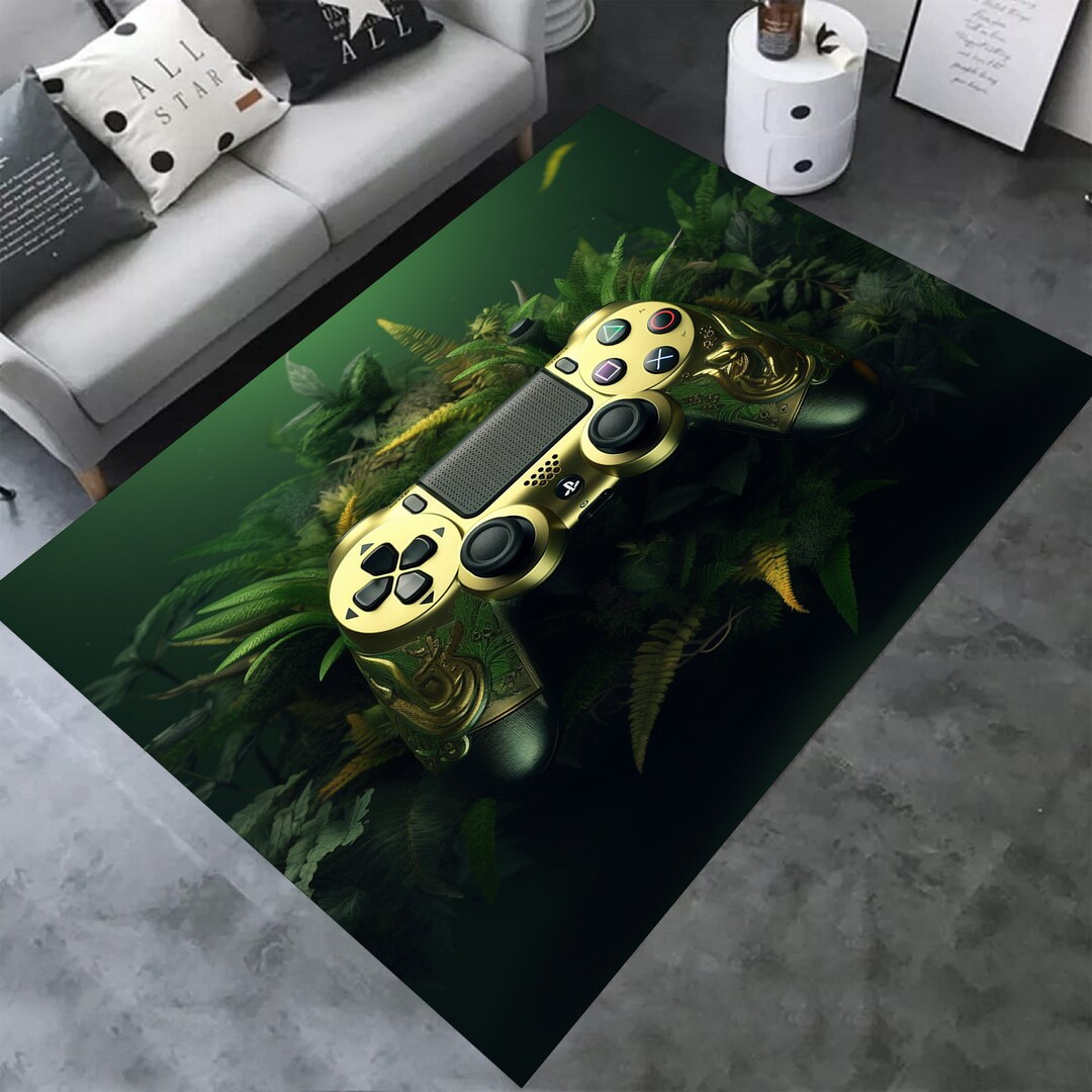 Gamer Rug, Game Controller, Game Controller Rug, Game Room Rug, Gaming