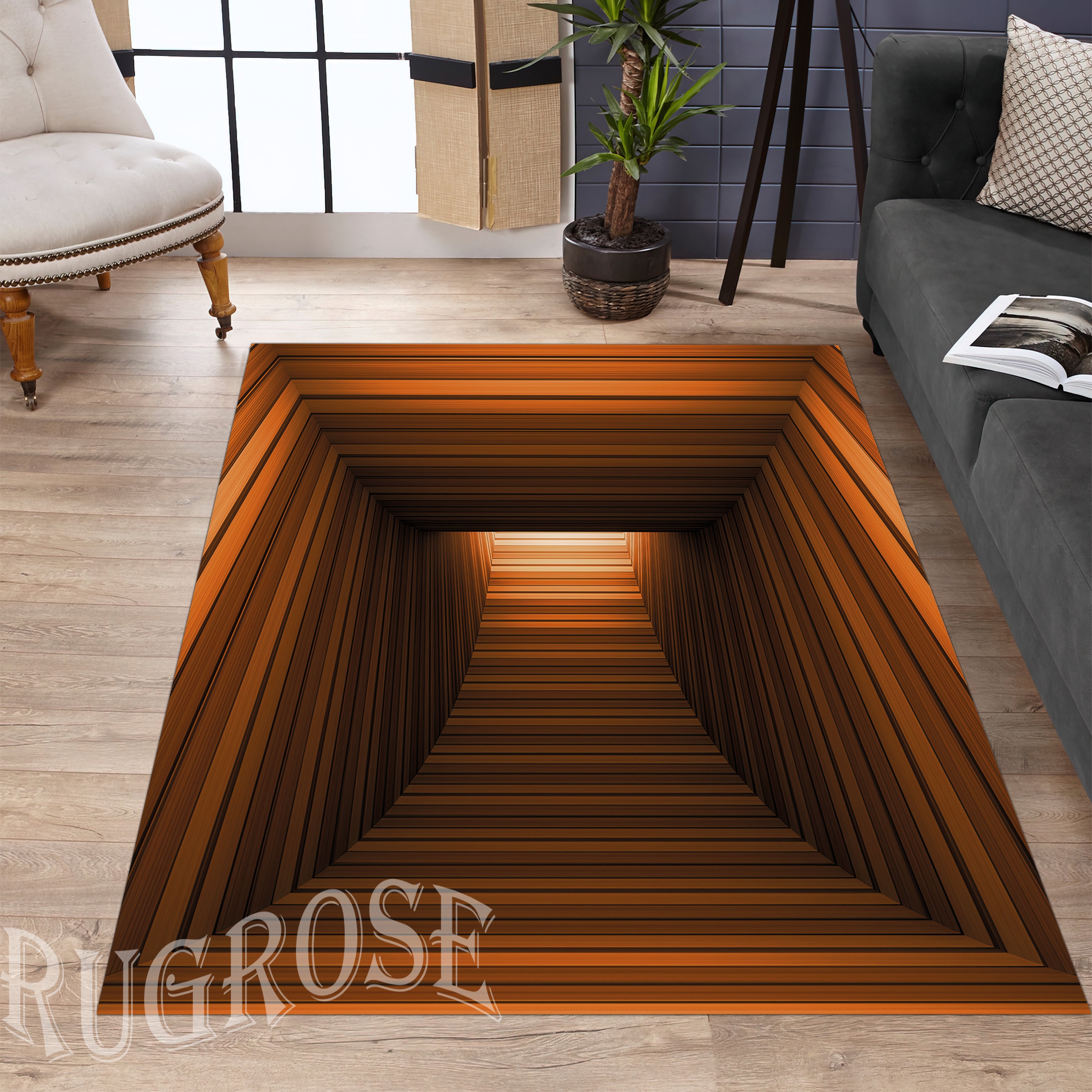 3D Vortex Illusion Rug, Non-slip Optical Rug - Etsy