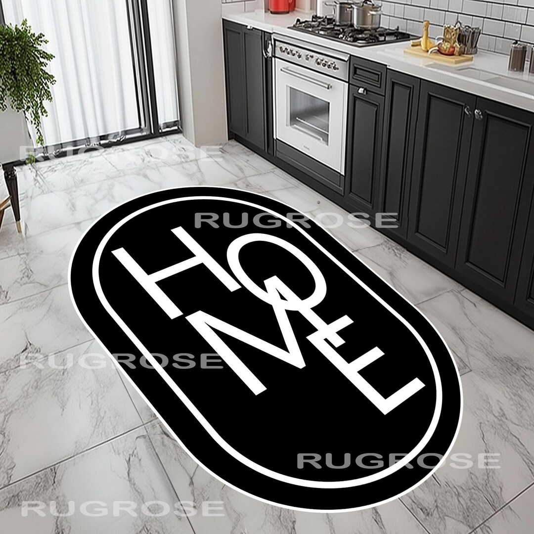 Oval Home Rug, Oval Kitchen Rug, Kitchen Decor Rug,dining Room Rug ...