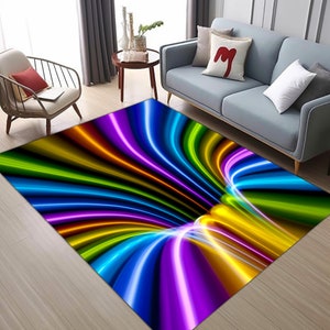 Vortex Rug, 3D Vortex Rug, Illusion Rug, Optical Illusion ,Vortex Carpet, For Living Room Rug, Fan Carpet, Area Rug, Non Slip Floor Carpet,