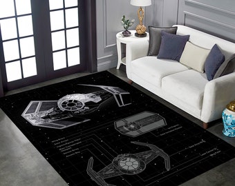 Star Wars Rugs,Starwars,Starwars Patterned Rug,Star wars floor Rug,Kids Room Rug,Gift For Him,Non slip Rug,Popular Rug,Starwars floor Rug