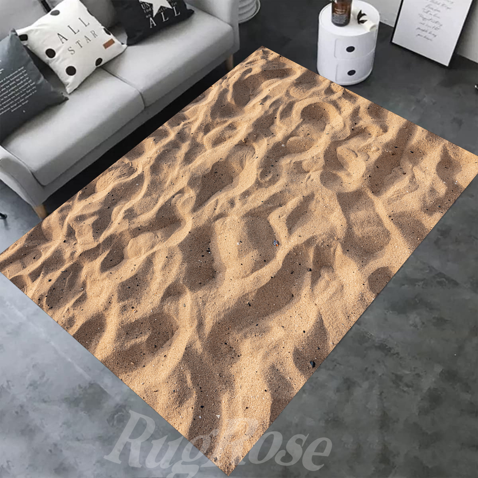 Sea Sand Pattern Rug, Non-slip Beach Ocean Decor Rug - Etsy