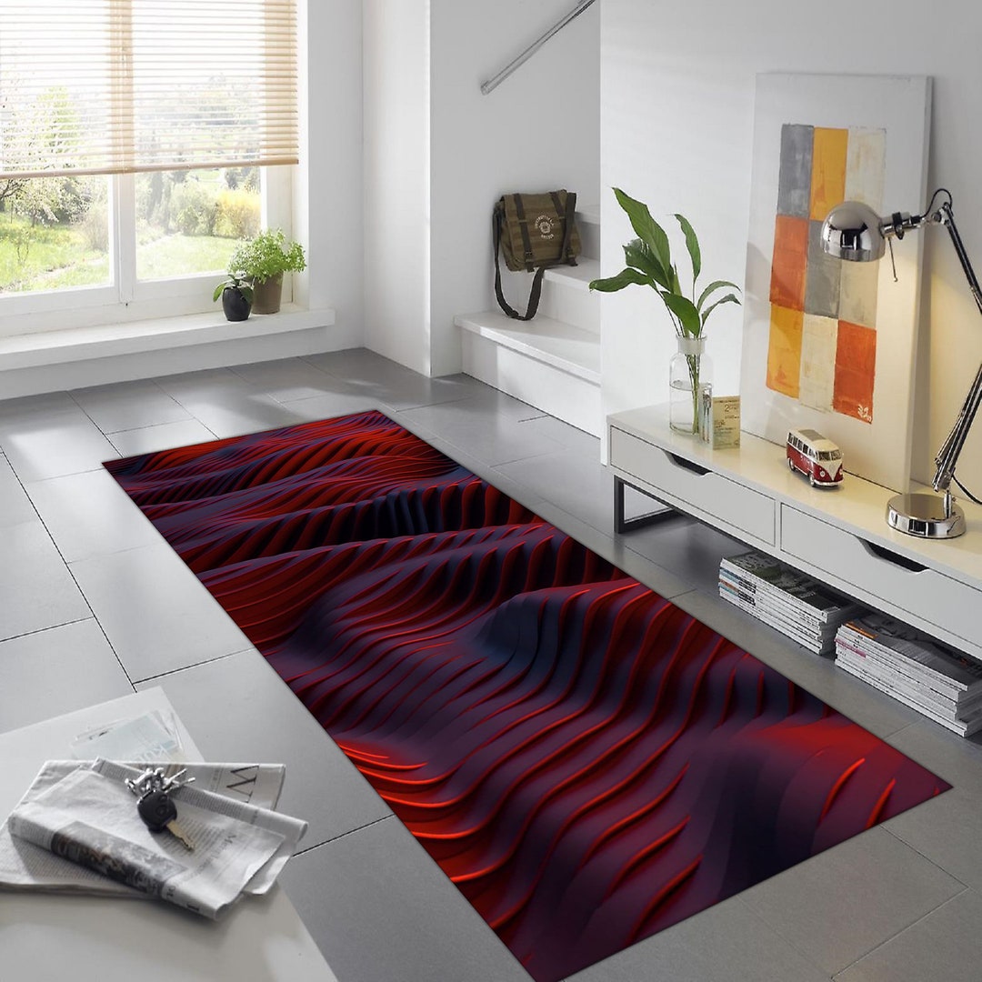 Optical Illusion Rug Runner Rug Hallway Rug Vortex Rug Etsy Finland