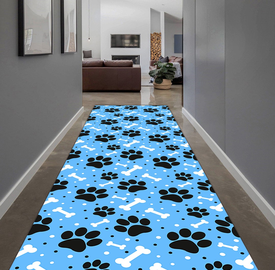 Cute Paw Rug, Paw Runner Rug, Pet Paw, Pet Paw Rug, Kids Room Rug ...