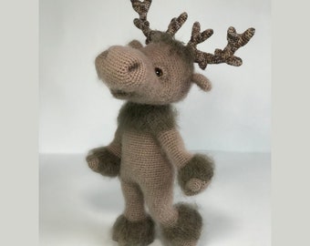 Jeleń Rufus, amigurumi, prezenty, detale wnętrza, prezent na szydełku