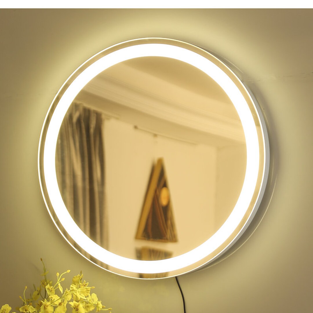 40cm Wallmounted Vanity Mirror Circle Vanity Mirror Gold Etsy