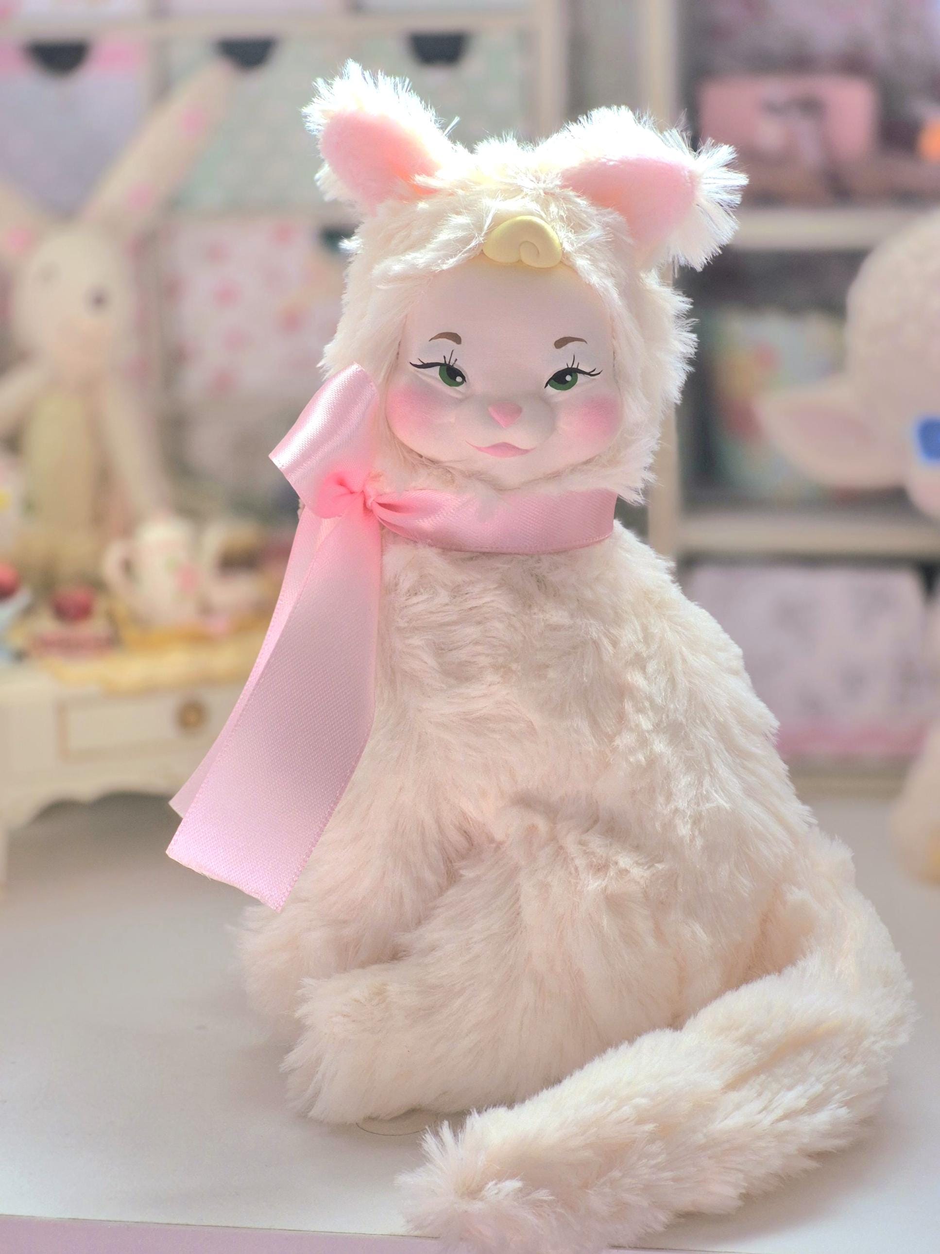 Rubber Face Cat Doll - Etsy