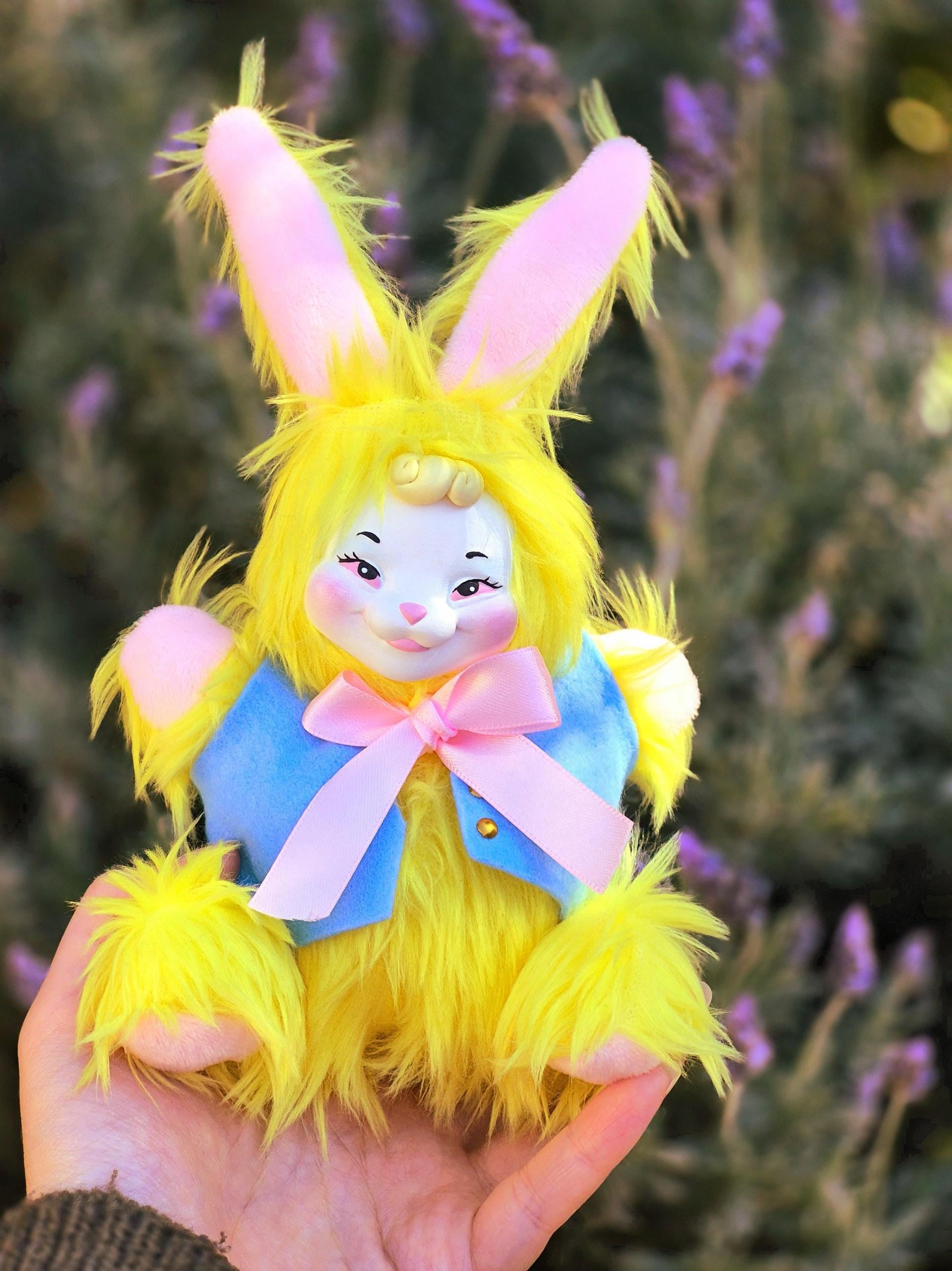 Vintage Kitschy Rushton Inspired Bunny Plushie Art Doll Ooak - Etsy
