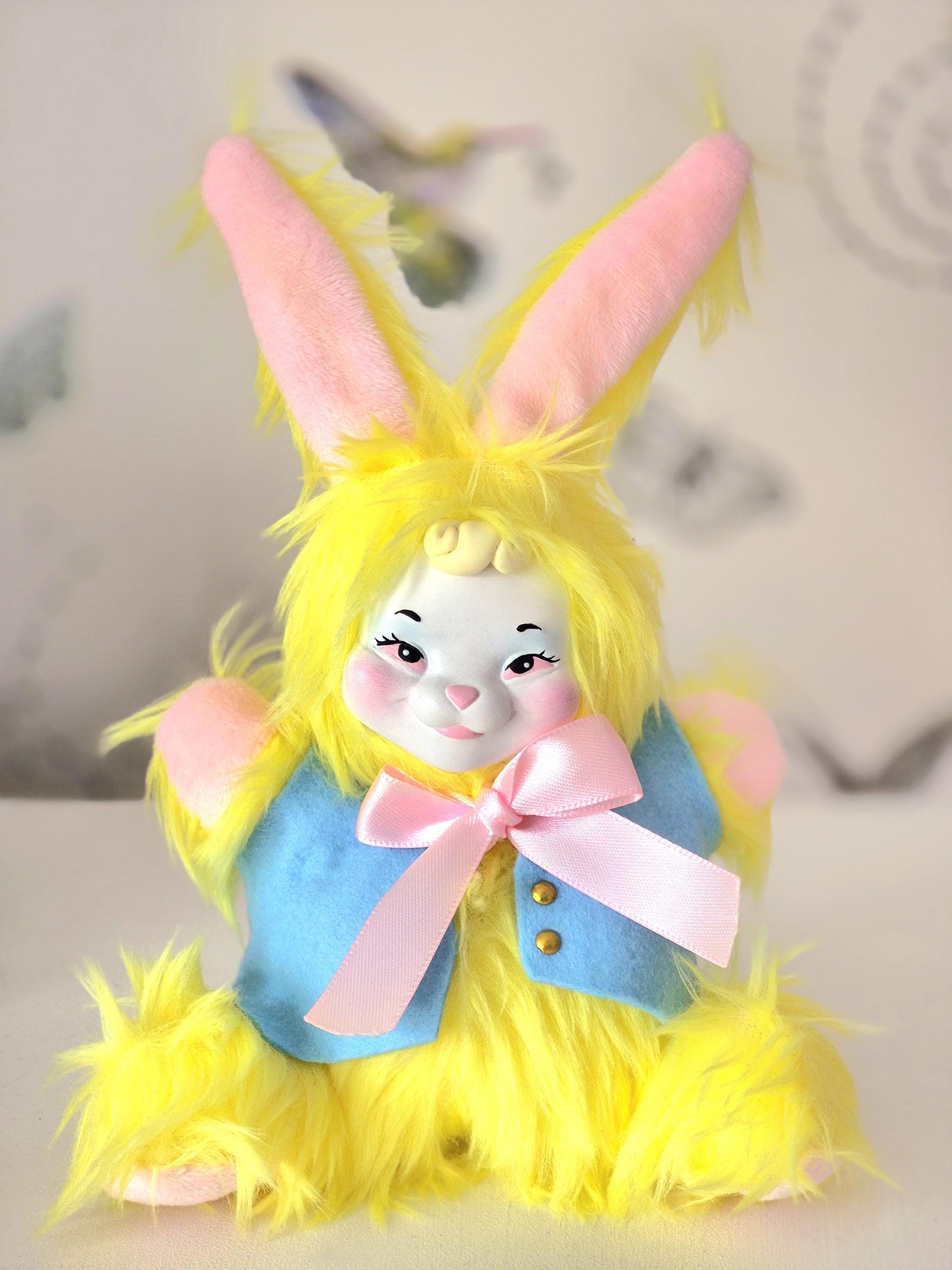 Vintage Kitschy Rushton Inspired Bunny Plushie Art Doll Ooak - Etsy
