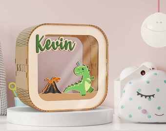 Piggy Banks for Kids, Custom Name Wooden Letter, Piggy Banks for Boys Girls Baby Gifts, Baby Money Box