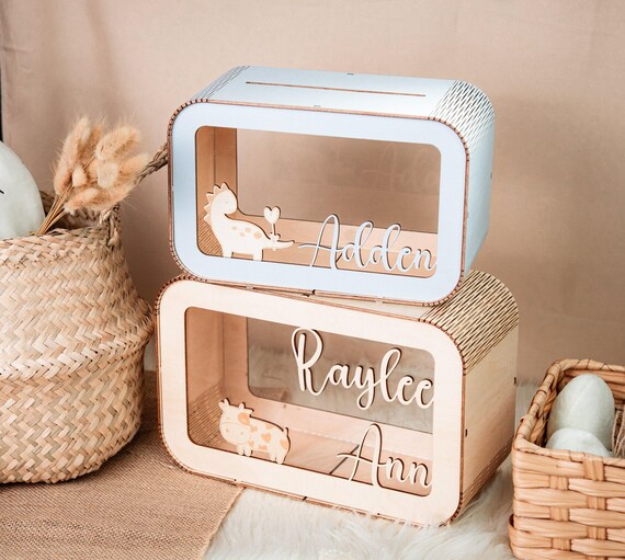 Personalized Piggy Bank, Kids Bank, Money Box, Custom Piggy Bank, Name Piggy Bank, Wooden Cash Box, Custom Piggy Bank, Gifts For Kids
