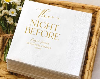 Personalized Wedding Napkins, Rehearsal Dinner, Bridal Shower