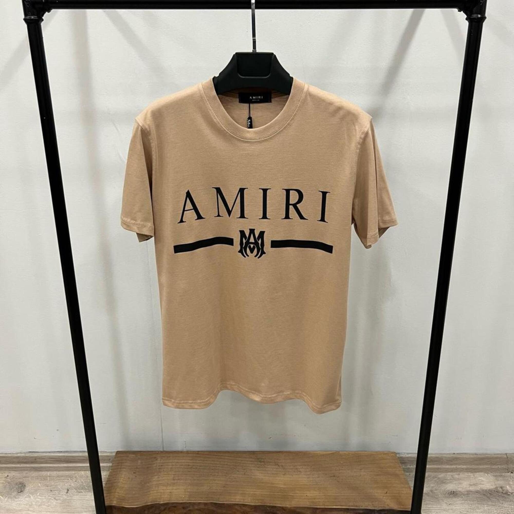 Brand New AMIRI Mens Khaki/Beige T-shirt