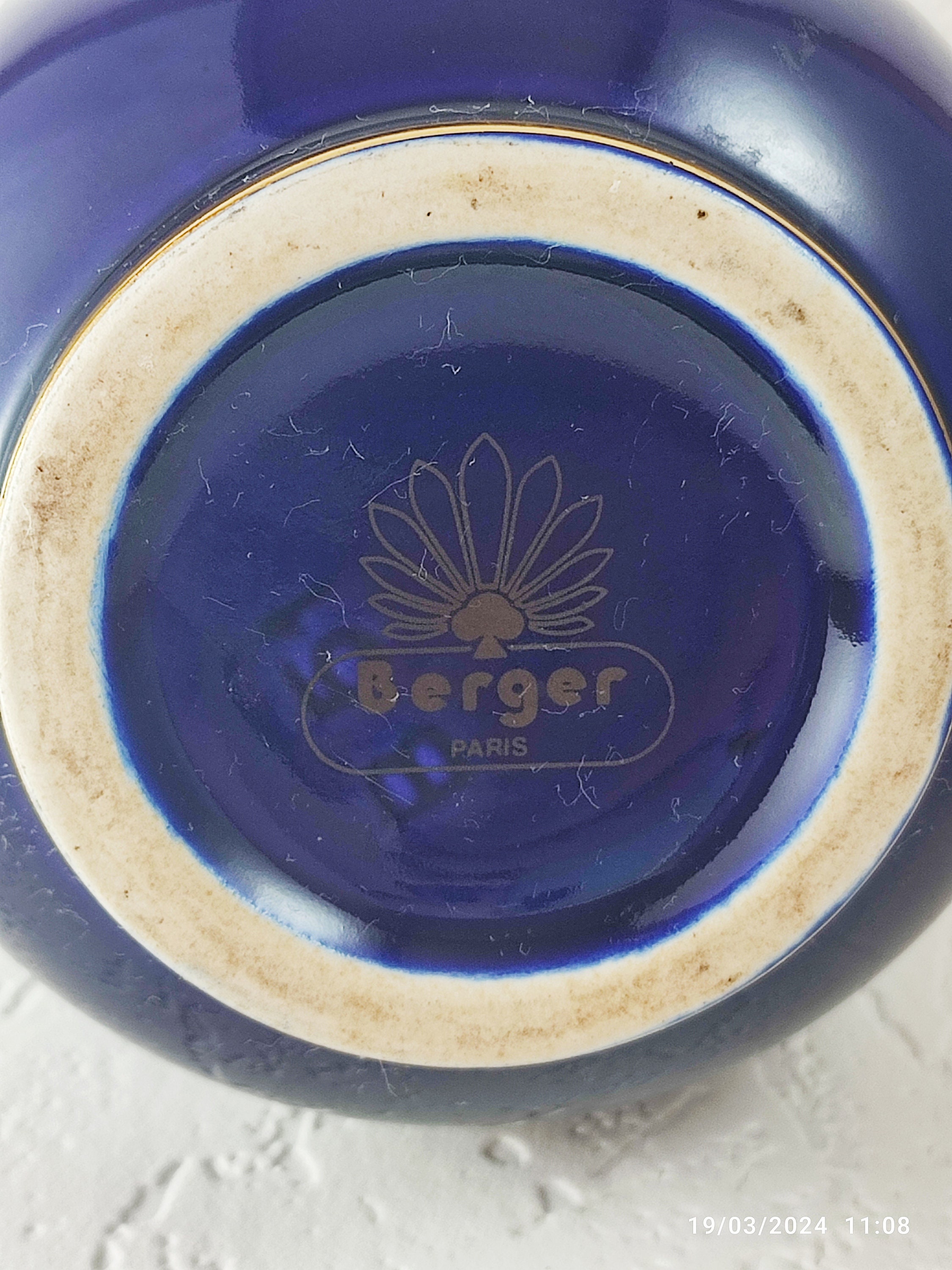 Lampe Berger Paris Vintage Blue Floral & Gold Porcelain - Etsy