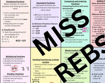 Upper KS2 fraction mat