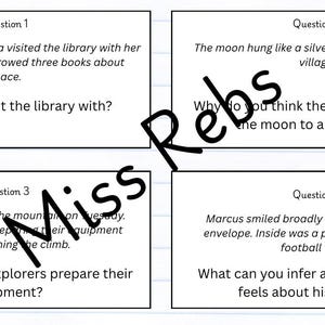 Upper KS2 Guided reading task board
