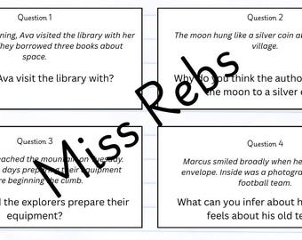 Upper KS2 Guided reading task board