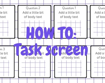 Editable Maths Task Screen Template + Canva Tutorial