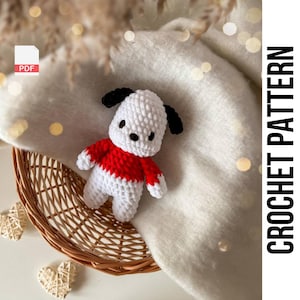 Low-Sew PDF CROCHET PATTERN Puppy, easy amigurumi baby toy, Cute Bunny Crochet Pattern, Dog and Kitty Amigurumi