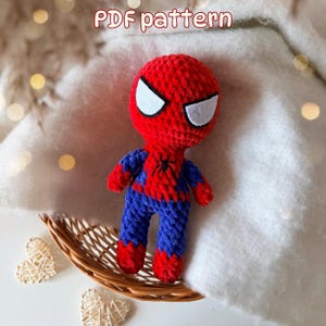 No-Sew PDF Crochet Pattern Spider Superhero / amigurumi doll pattern / toy amigurumi pattern