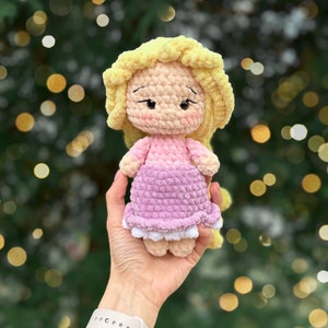 2in1 PDF Crochet doll pattern Rapunzel and Pascal/ Princess Crochet pattern / amigurumi doll pattern / princess amigurumi pattern image 3