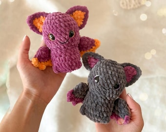 PDF CROCHET PATTERN Halloween Bats | Halloween Crochet Pattern | Amigurumi Bat | Easy Crochet Pattern