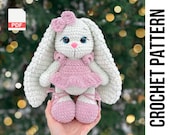 Crochet Valentine's Day Pattern Bunny Katie, Crochet Bunny