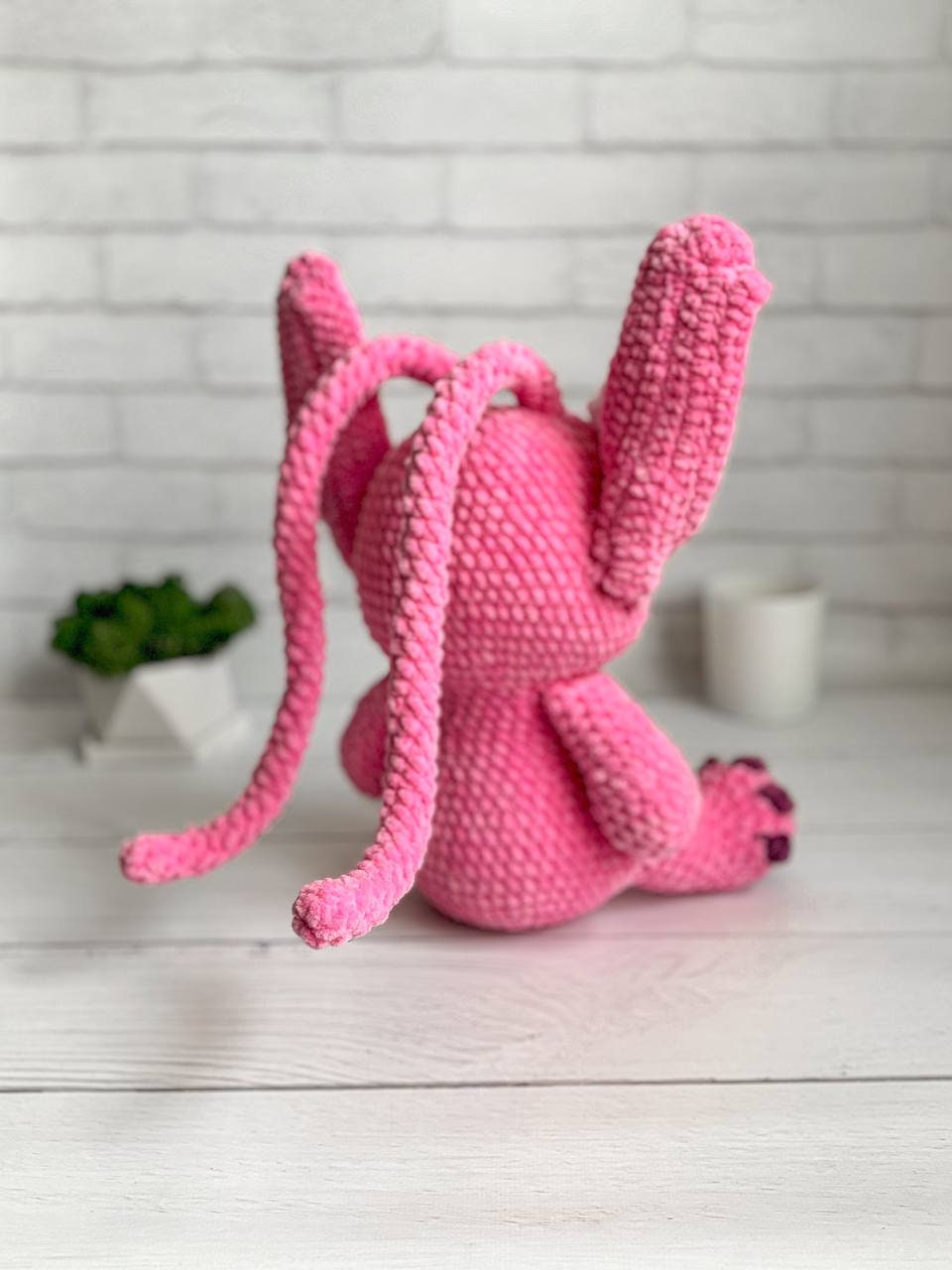 3in1 PDFかぎ針編みパターン ジャンボブルー＆ピンクのエイリアン