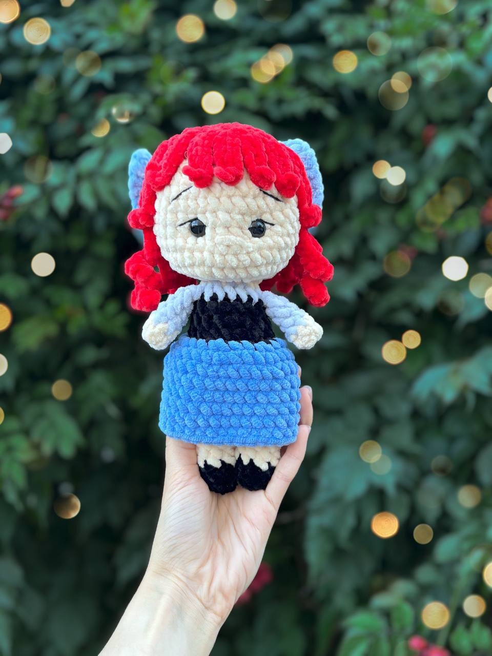 Low-Sew 3in1 PDF かぎ針編み人形パターン メイドと魚 / プリンセス