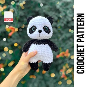 Panda Bao Crochet Pattern, Crochet Panda, Amigurumi Panda, Stuffed panda plush pattern amigurumi animals, Cute crochet bear