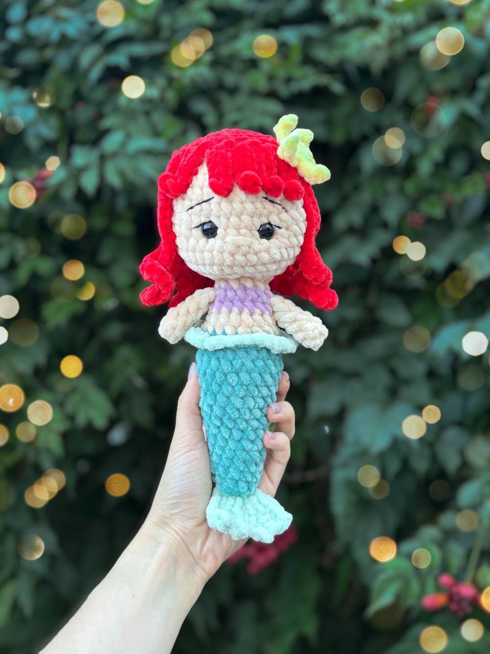 Low-Sew 3in1 PDF かぎ針編み人形パターン メイドと魚 / プリンセス