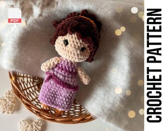 PDF Crochet doll pattern Greek Princess crochet pattern/ amigurumi doll pattern