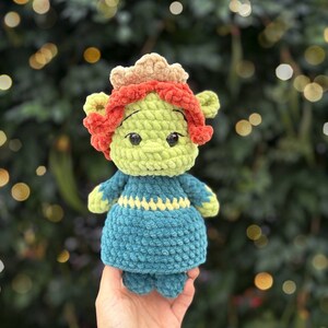 Low-Sew 4in1 Bundle PDF CROCHET PATTERN Green Ogre and Friends | crochet cat, donkey, puss | easy amigurumi baby toy image 4