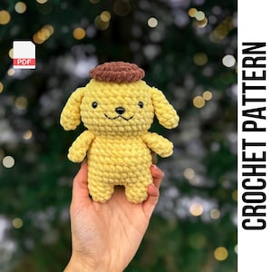 Low-Sew PDF CROCHET PATTERN Puppy, easy amigurumi baby toy, Cute Bunny Crochet Pattern, Dog and Kitty Amigurumi